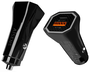 AISENS Cargador de Coche 38W con USB-C PD3.0 y USB-A QC3.0, Negro