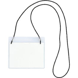 Grafoplás Portadistintivo C-Goma Elástica 95x110 mm PVC Rígido Transparente (Set de 50) (Set de 50)