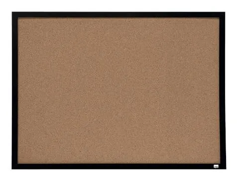 Nobo Tablero de anuncios de corcho con marco negro 585x430 mm