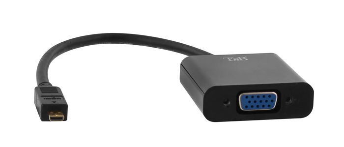 TNB Adaptador micro HDMI a VGA Negro TNB Adaptador micro HDMI a VGA Negro