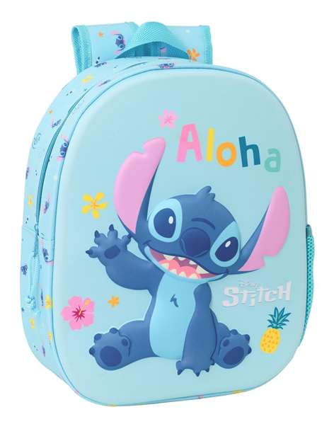 SAFTA Mochila 3D Stitch Disney 33cm