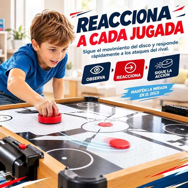 JugaToys Air Hockey eléctrico 102x51x65cm