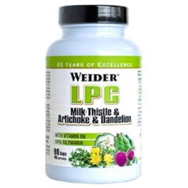 WEIDER Lpc Protector Hepatico 90 Cápsulas con Cardo Mariano, Diente de León y Alcachofa