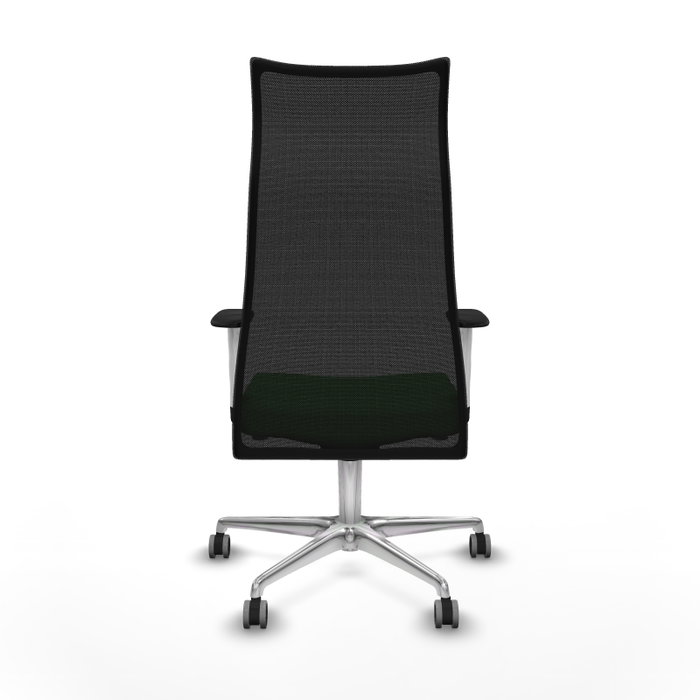 PIQUERAS Y CRESPO Sillón Albacete Verde y Negro con Mecanismo Sincro y Base de Aluminio PIQUERAS Y CRESPO Sillón Albacete Verde y Negro con Mecanismo Sincro y Base de Aluminio