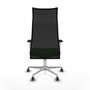 PIQUERAS Y CRESPO Sillón Albacete Verde y Negro con Mecanismo Sincro y Base de Aluminio