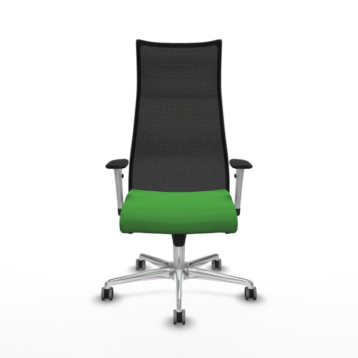 PIQUERAS Y CRESPO Sillón Albacete Verde y Negro con Mecanismo Sincro y Base de Aluminio PIQUERAS Y CRESPO Sillón Albacete Verde y Negro con Mecanismo Sincro y Base de Aluminio