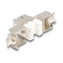 DeLOCK Módulo Keystone RJ45 hembra a LSA Cat.6A montaje sin herramientas, 10 piezas, Blanco