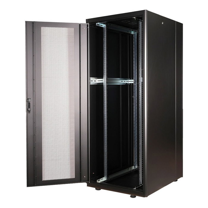 ROLINE Rack de Servidor Bastidor Independiente 42U 19 Pulgadas 800x1000x2010 mm Negro Perforado 600 kg de Carga max. Rieles, Patas Ajustables