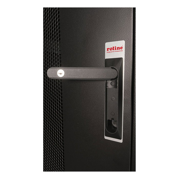 ROLINE Rack de Servidor Bastidor Independiente 42U 19 Pulgadas 800x1000x2010 mm Negro Perforado 600 kg de Carga max. Rieles, Patas Ajustables