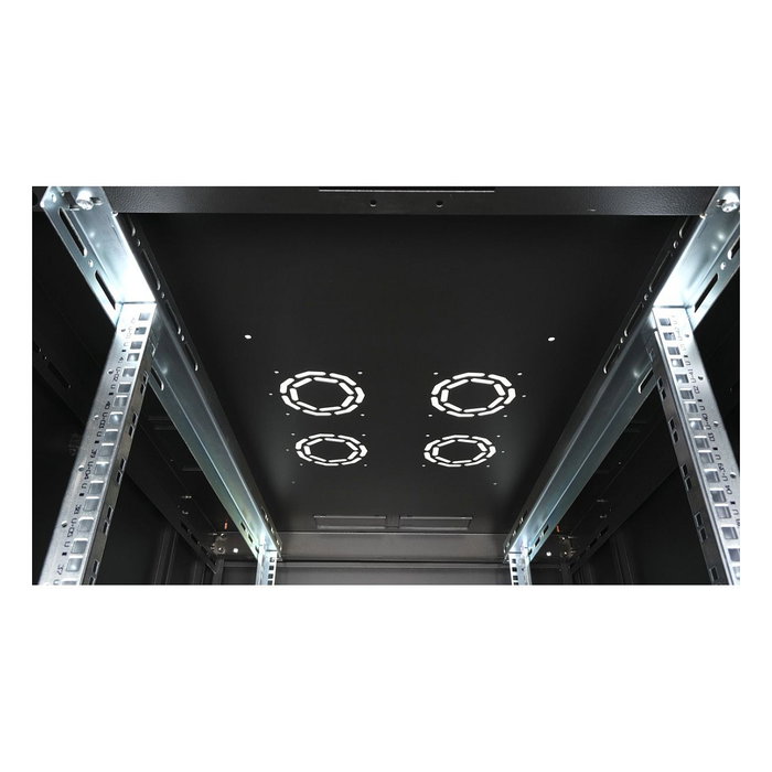 ROLINE Rack de Servidor Bastidor Independiente 42U 19 Pulgadas 800x1000x2010 mm Negro Perforado 600 kg de Carga max. Rieles, Patas Ajustables