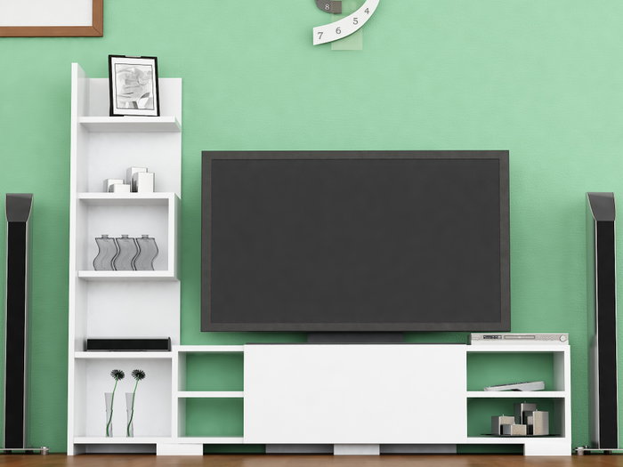 Hanah Home Mueble TV Blanco 160x120 cm