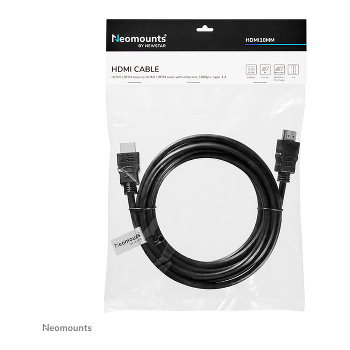 Newstar Cable HDMI Neomounts HDMI10MM de 3 metros Newstar Cable HDMI Neomounts HDMI10MM de 3 metros