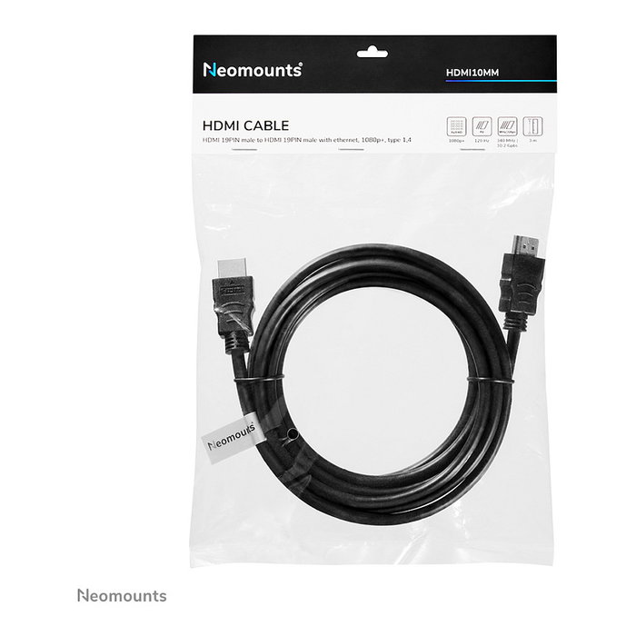 Newstar Cable HDMI HDMI10MM de 3 metros Negro Newstar Cable HDMI HDMI10MM de 3 metros Negro