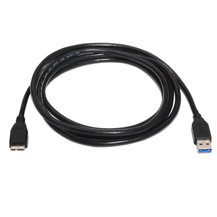Aisens Cable USB 3.2 Gen 1 (3.1 Gen 1) A a Micro-USB B, 2m, Negro