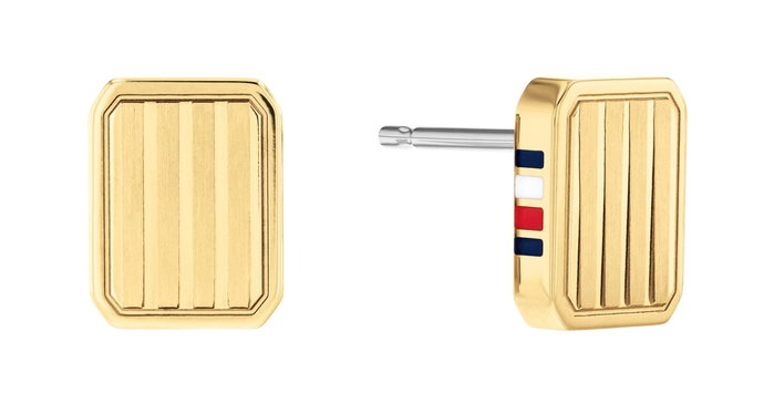 Tommy Hilfiger Pendientes Dorados de Acero Inoxidable Tommy Hilfiger Pendientes Dorados de Acero Inoxidable