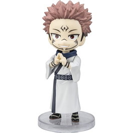 Tamashii Nations S.H.Figuarts Mini Figura de Sukuna de Jujutsu Kaisen, PVC Articulada 9 cm con Brazos Extra y Base