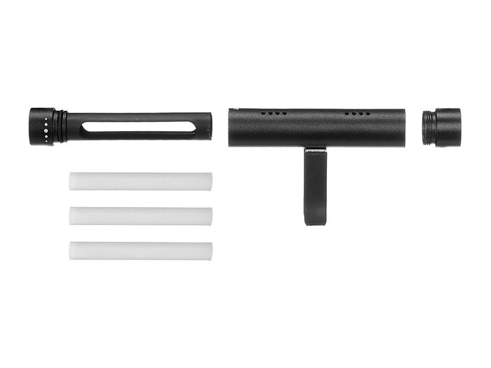 Acorde Ambientador de Coche con 3 Recambios de Colonia Surtidos - Aluminio, Plata/Negro, Dimensiones: 8 x 4 x 1.4 cm (Set de 24)