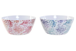 DKD Home Decor Ensaladera Melamina Corales Surtida 25x25x12 cm (Pack de 2)</html>