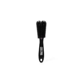 Muc-Off Cepillo de dos puntas para limpieza de bicicletas, mango de doble densidad resistente al impacto
