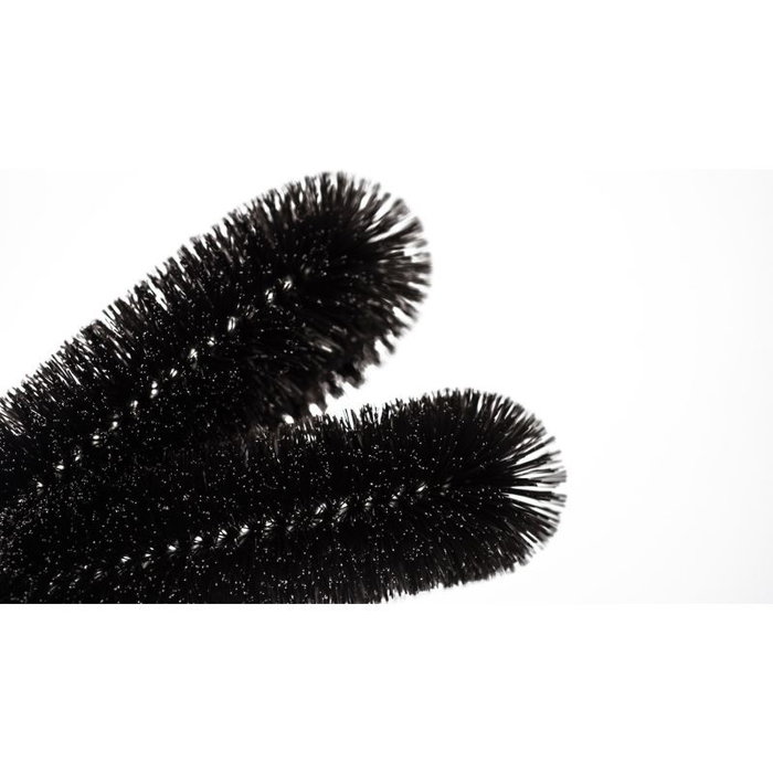 Muc-Off Cepillo de dos puntas para limpieza de bicicletas, mango de doble densidad resistente al impacto