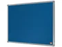 Nobo Tablero de anuncios de fieltro azul 600x450 mm con marco de aluminio
