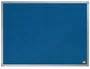 Nobo Tablero de anuncios de fieltro azul 600x450 mm con marco de aluminio