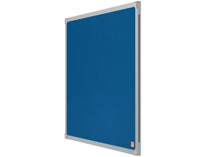 Nobo Tablero de anuncios de fieltro azul 600x450 mm con marco de aluminio