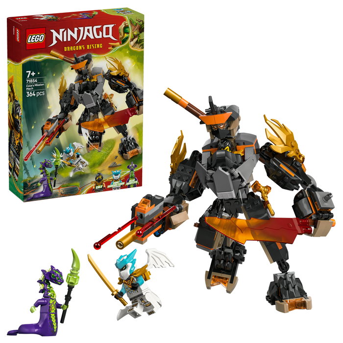 LEGO NINJAGO Meca de Misión de Cole y Zane Dragón 71854