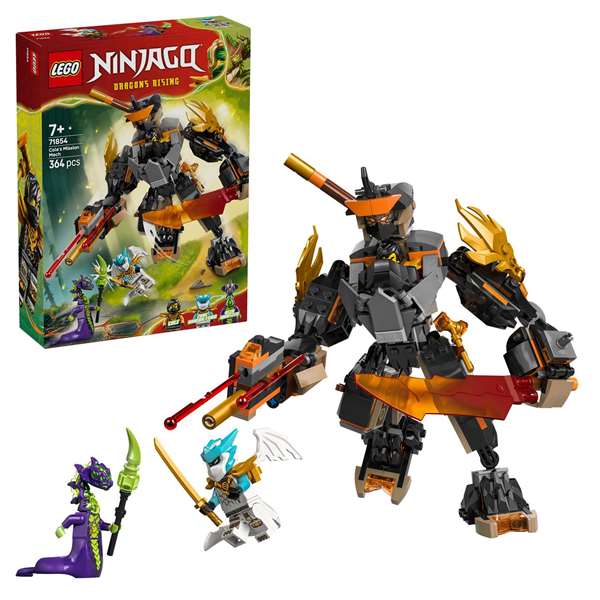Lego Ninjago - Juego de Construcción Meca de Misión Dragón de Cole y Zane, Edad Mínima 9 Años