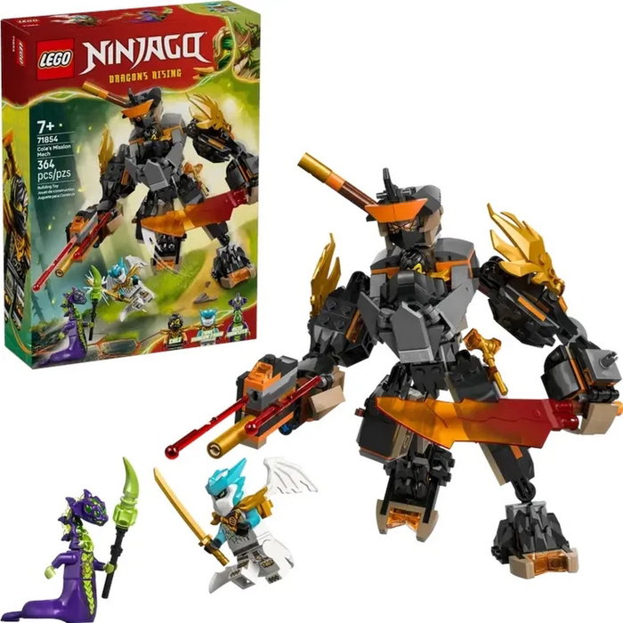 LEGO NINJAGO Meca de Misión de Cole y Zane Dragón 71854
