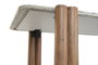 DKD Home Decor Mesa de Comedor Toronto Marble Marrón y Gris