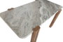 DKD Home Decor Mesa de Comedor Toronto Marble Marrón y Gris
