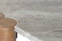 DKD Home Decor Mesa de Comedor Toronto Marble Marrón y Gris