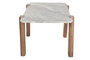 DKD Home Decor Mesa de Comedor Toronto Marble Marrón y Gris