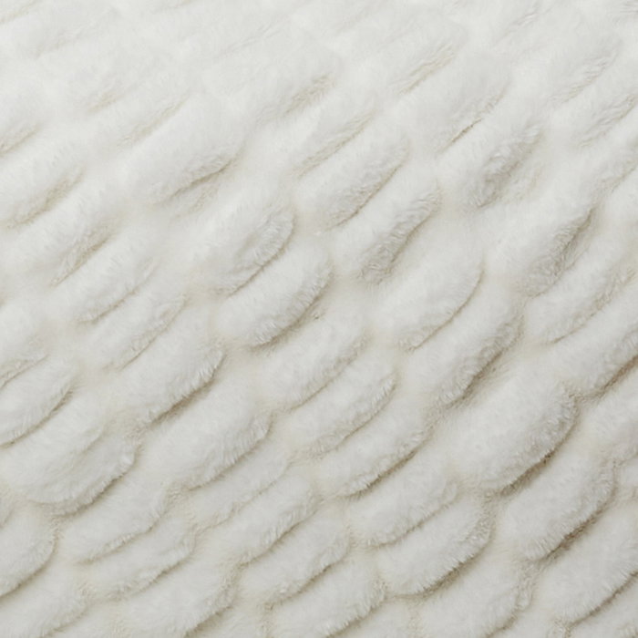 Home Deco Factory Manta Luxury Blanca 140x200 cm 100% Poliéster Suave y Confortable