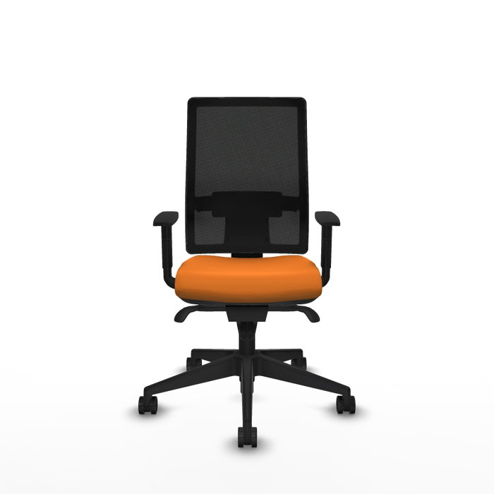 PIQUERAS Y CRESPO Silla de oficina Horna con Mecanismo Sincro Naranja y Negro PIQUERAS Y CRESPO Silla de oficina Horna con Mecanismo Sincro Naranja y Negro