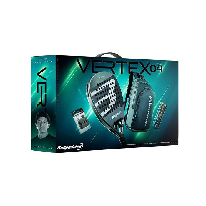 Bullpadel Pack Pala Vertex 04 Comfort Pro Line 2026 con 3 Accesorios Bullpadel Pack Pala Vertex 04 Comfort Pro Line 2026 con 3 Accesorios