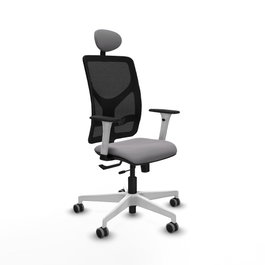 PIQUERAS Y CRESPO Silla de oficina Motilla Gris con mecanismo Sincro/Traslack