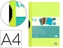 Liderpapel Carpeta Dossier Pinza Lateral Polipropileno DIN A4 Amarillo Fluor Opaco