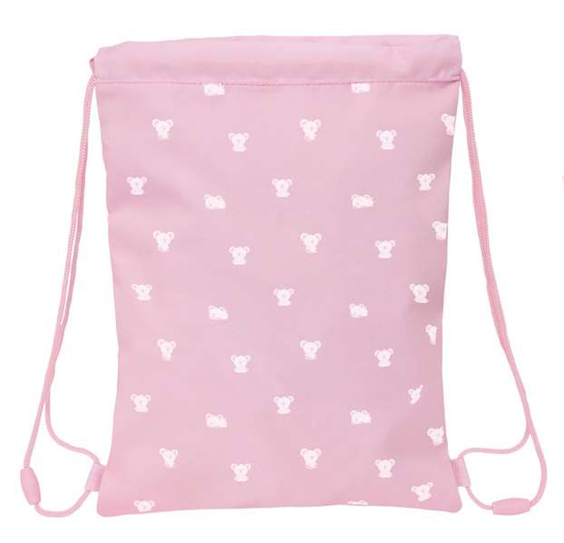Bolsa Mochila con Cuerdas Safta Koala Rosa 26 x 34 x 1 cm