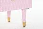 DKD Home Decor Mesita de Noche Moderna Rosa Palo 42 x 65 x 52 cm con 2 Cajones