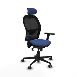 PIQUERAS Y CRESPO Silla de oficina Jorquera Azul Marino y Negro