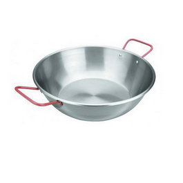 Paelleras El Cid Paellera de Hierro Honda con Mango, 50 cm