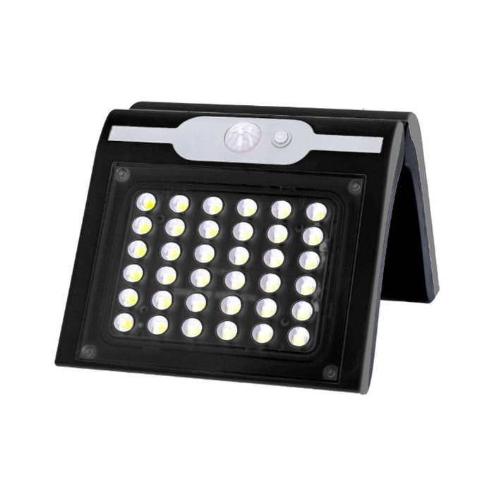 Edm Aplique solar con sensor color negro, 2 W Edm Aplique solar con sensor color negro, 2 W
