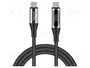 DeLOCK Cable USB Type-C a USB Type-C PD 3.0 100 W con indicador de carga, 2 m