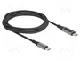 DeLOCK Cable USB Type-C a USB Type-C PD 3.0 100 W con indicador de carga, 2 m