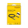 DeLOCK Cable USB Type-C a USB Type-C PD 3.0 100 W con indicador de carga, 2 m