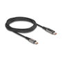 DeLOCK Cable USB Type-C a USB Type-C PD 3.0 100 W con indicador de carga, 2 m