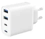 Gembird Cargador Rápido 40 W GaN con 4 Puertos USB Blanco
