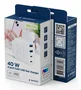 Gembird Cargador Rápido 40 W GaN con 4 Puertos USB Blanco